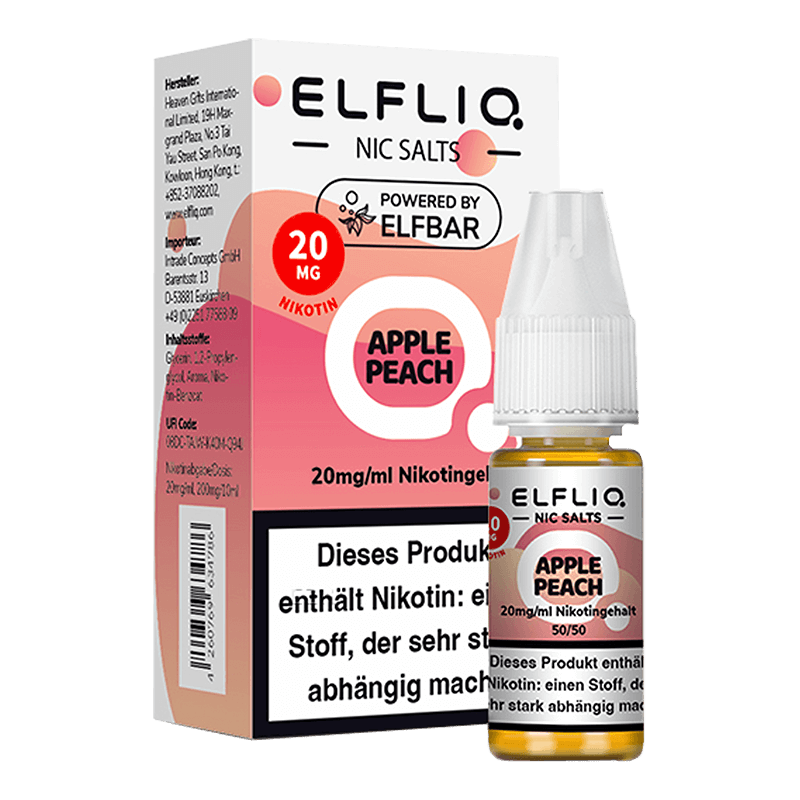 ELF Bar Elfliq - Apple Peach - 10 ml Nikotinsalz 