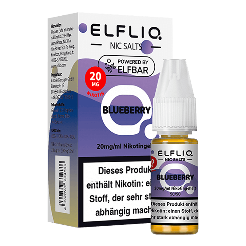 ELF Bar Elfliq - Blueberry - 10 ml Nikotinsalz 