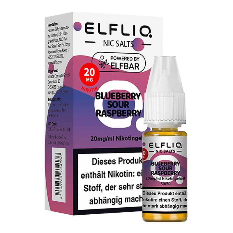 ELF Bar Elfliq - Blueberry Sour Raspberry - 10 ml Nikotinsalz 