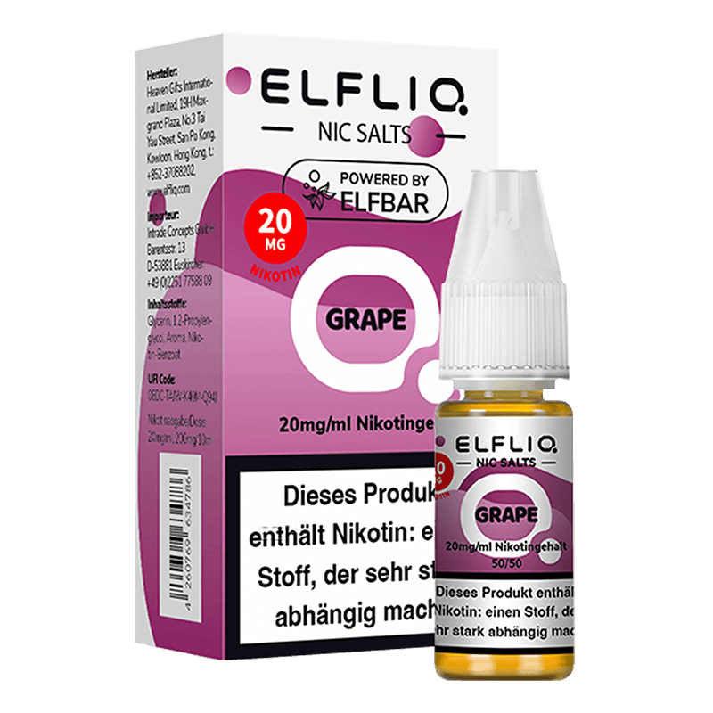 ELF Bar Elfliq - Grape - 10 ml Nikotinsalz 