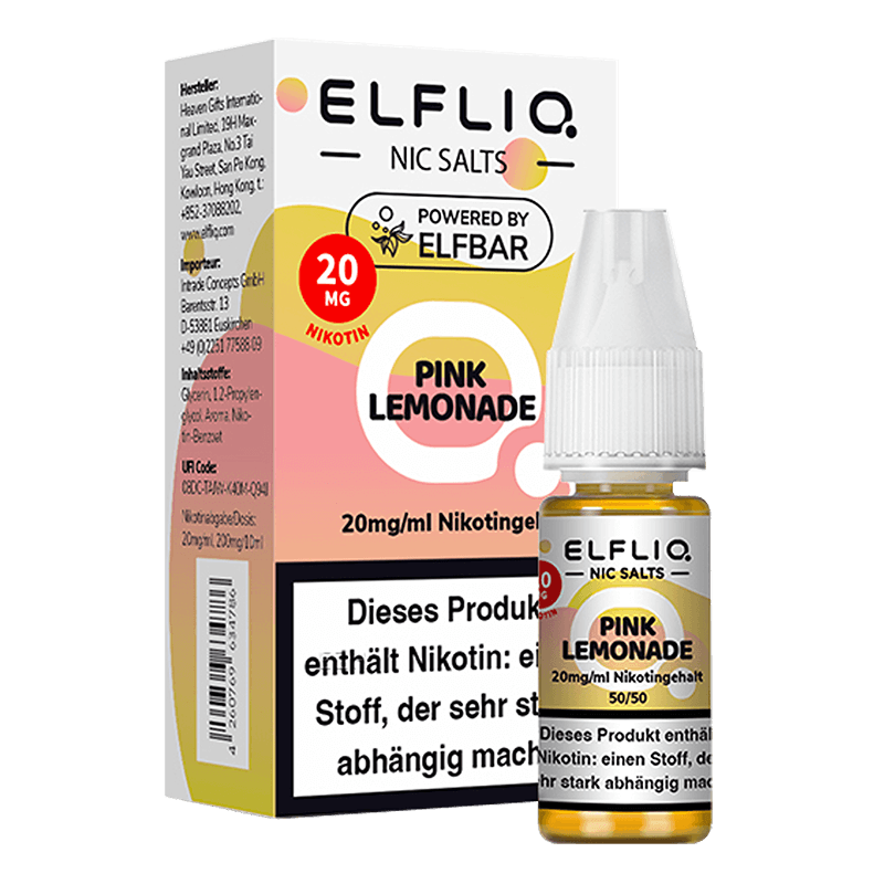 ELF Bar Elfliq - Pink Lemonade - 10 ml Nikotinsalz 
