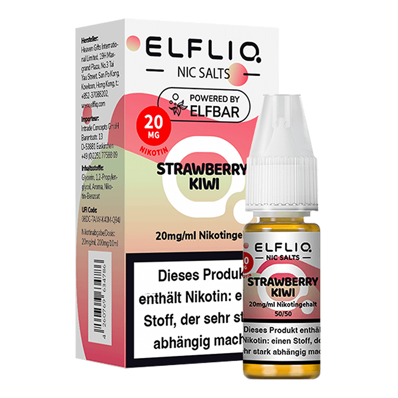 ELF Bar Elfliq - Strawberry Kiwi - 10 ml Nikotinsalz 