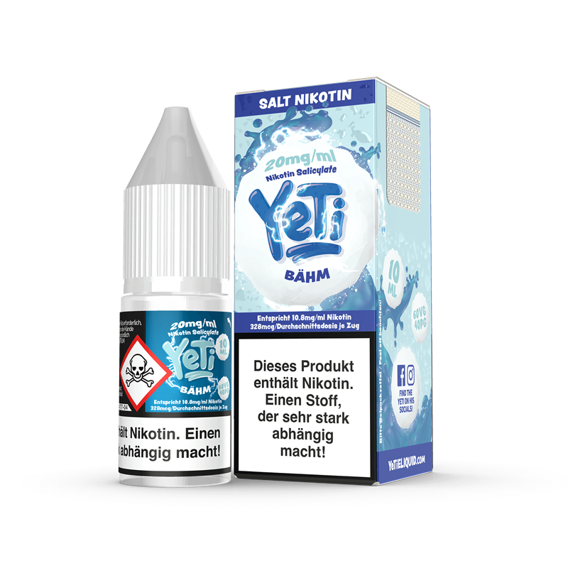 Yeti E-Liquid - Bhm - 10 ml Nikotinsalz 