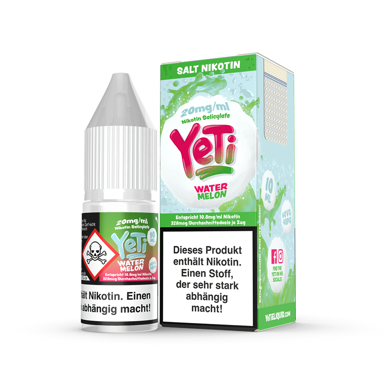 Yeti E-Liquid - Watermelon - 10 ml Nikotinsalz 