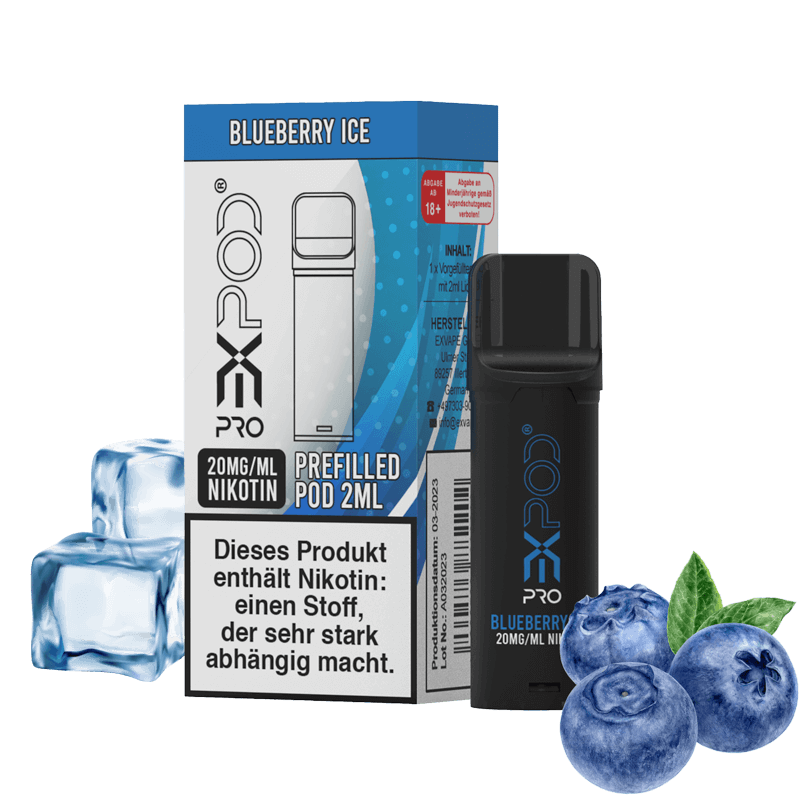 eXvape EXPOD Pro - Blueberry Ice Pod - 1er Pack