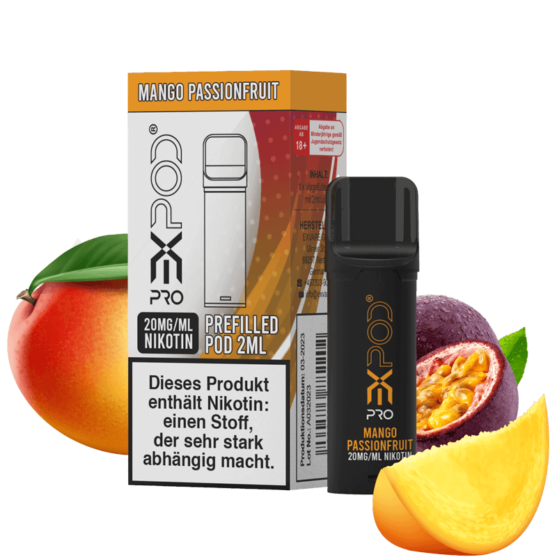 eXvape EXPOD Pro - Mango Passionfruit Pod - 1er Pack