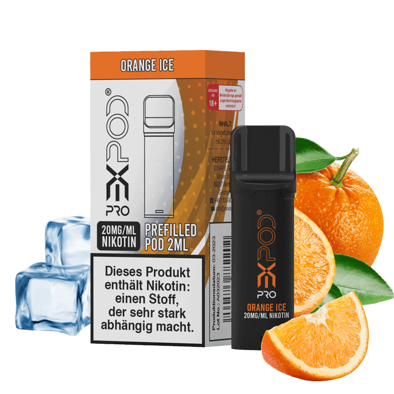 eXvape EXPOD Pro - Orange Ice Pod - 1er Pack