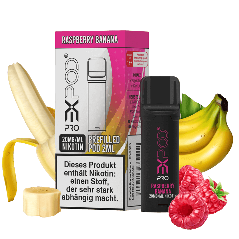 eXvape EXPOD Pro - Raspberry Banana Pod - 1er Pack