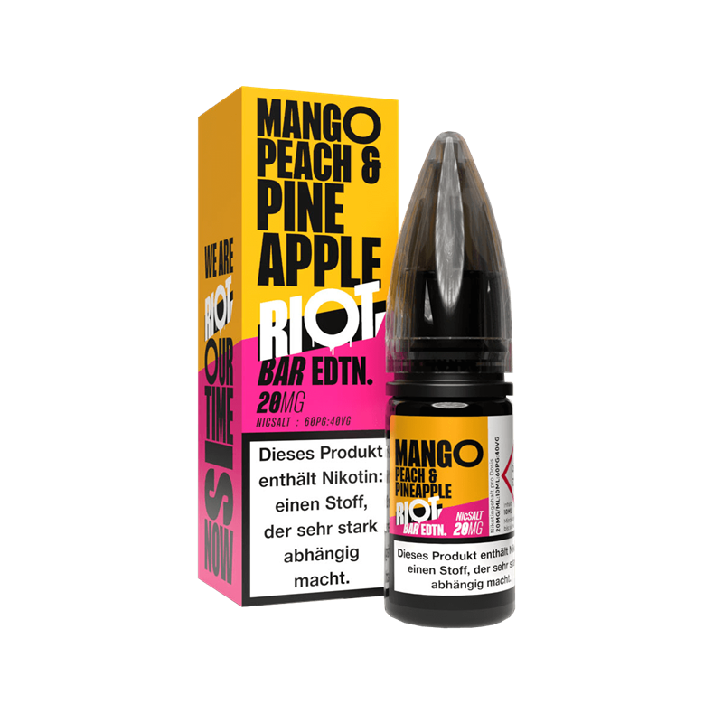 Riot Squad BAR EDTN E-Liquid - Mango Peach Pineapple - 10 ml Nikotinsalz 