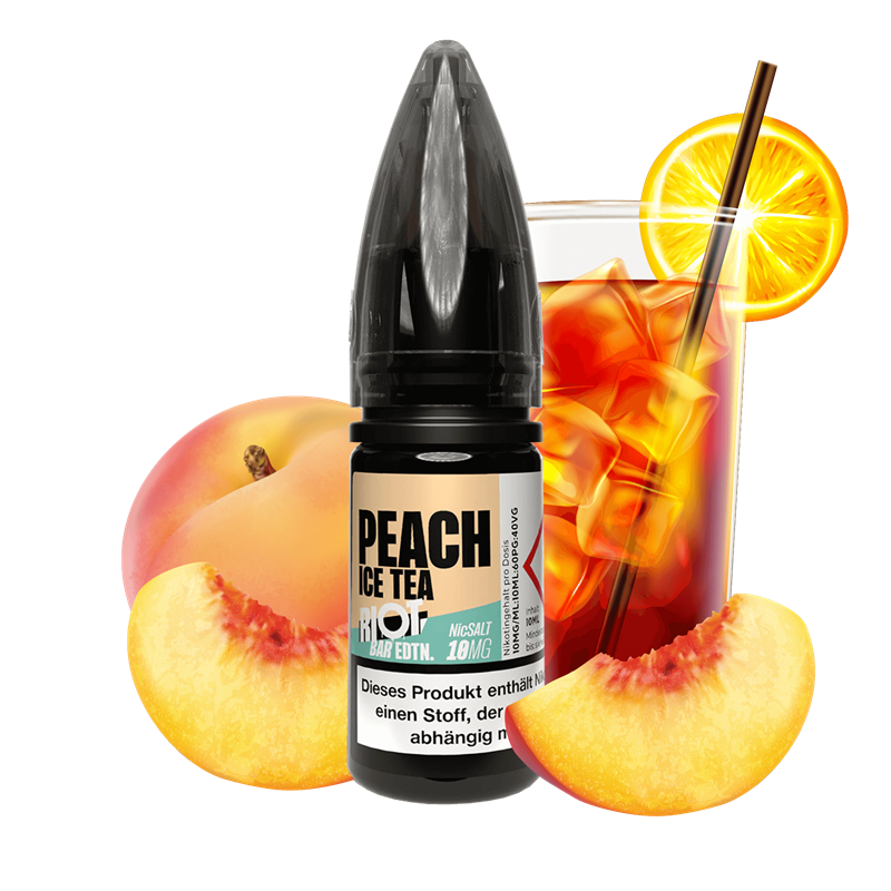 Riot Squad BAR EDTN E-Liquid - Peach Ice Tea - 10 ml Nikotinsalz