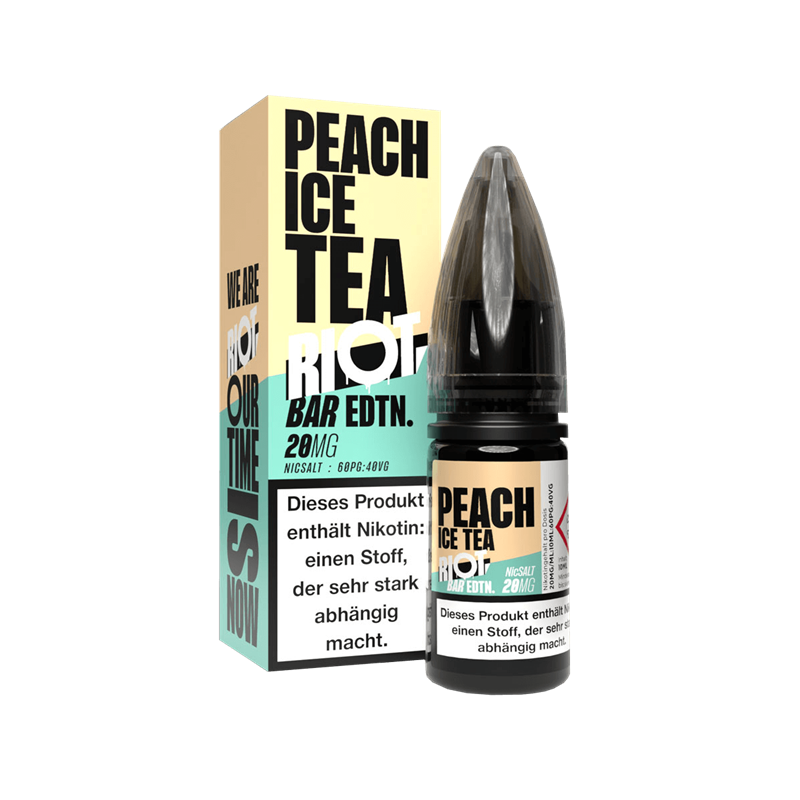 Riot Squad BAR EDTN E-Liquid - Peach Ice Tea - 10 ml Nikotinsalz 