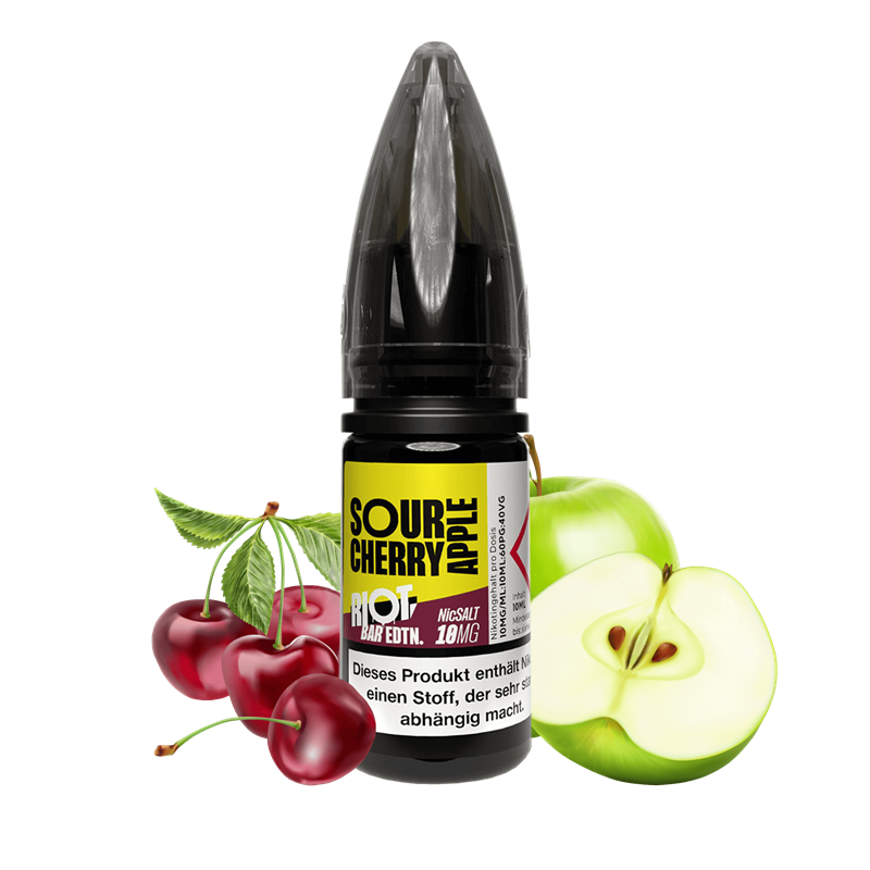 Riot Squad BAR EDTN E-Liquid - Sour Cherry Apple - 10 ml Nikotinsalz