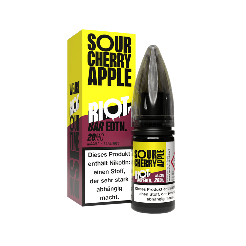 Riot Squad BAR EDTN E-Liquid - Sour Cherry Apple - 10 ml Nikotinsalz 