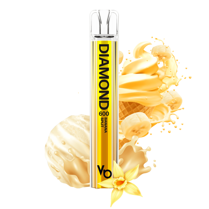 Vapes Bars Diamond 600 - Banana Split - Einweg E-Zigarette