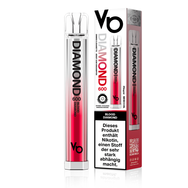 Vapes Bars Diamond 600 - Blood Diamond - Einweg E-Zigarette 