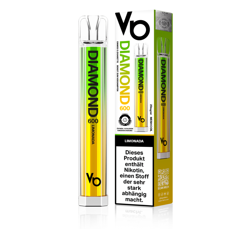 Vapes Bars Diamond 600 - Limonada - Einweg E-Zigarette 
