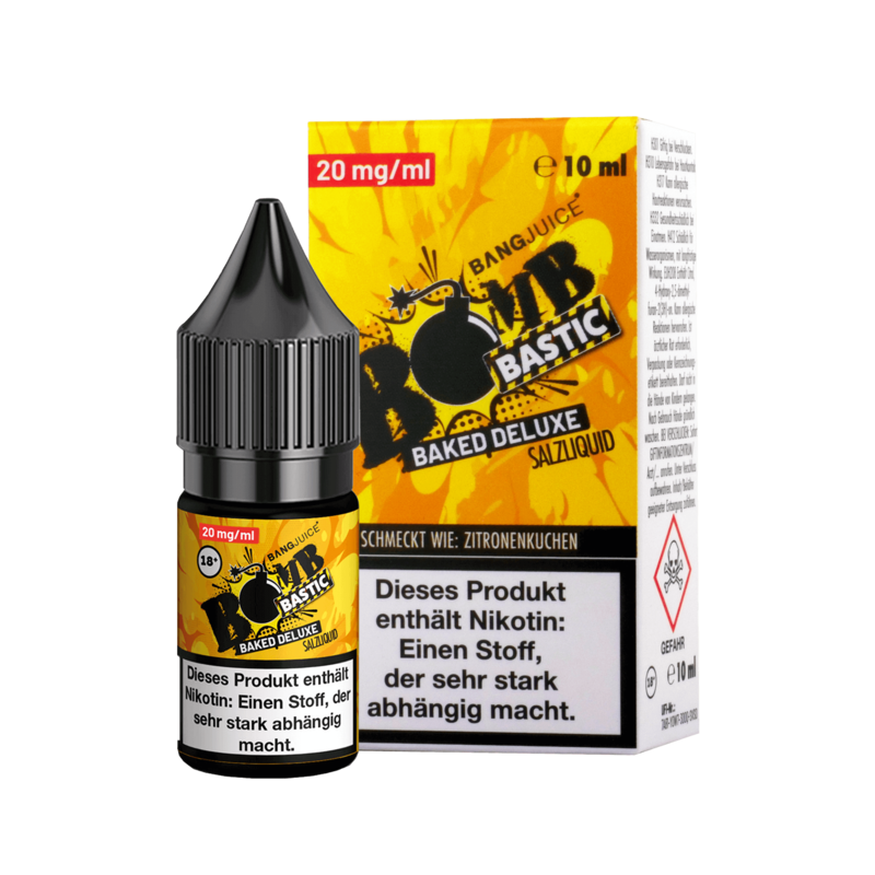 Bang Juice - BOMBBASTIC - Baked Deluxe - 10 ml Nikotinsalz Liquid 