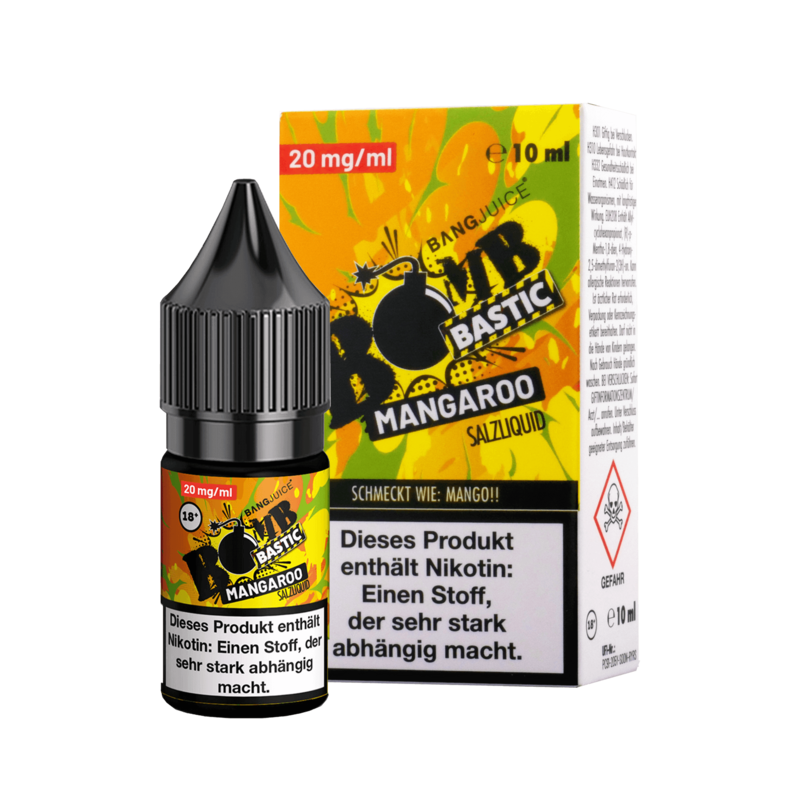 Bang Juice - BOMBBASTIC - Mangaroo - 10 ml Nikotinsalz Liquid 