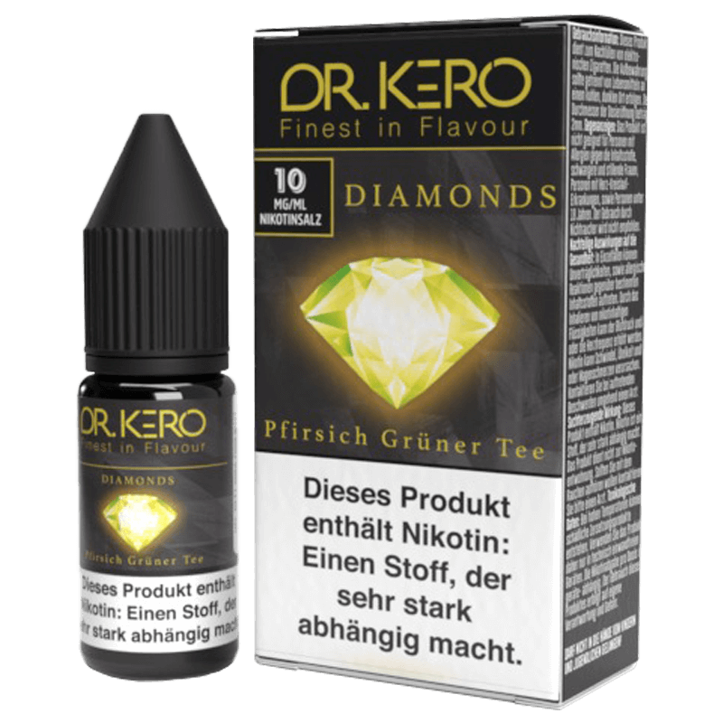 Dr. Kero - Diamonds - Pfirsich Grner Tee - 10 ml Nikotinsalz Liquid 