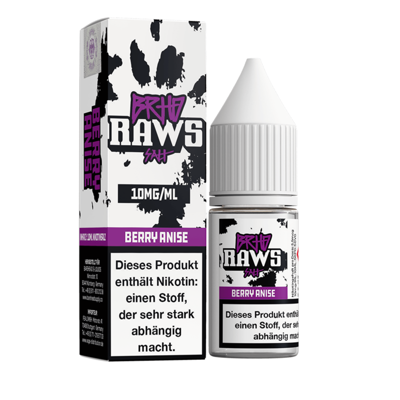 Barehead - RAWS - Berry Anise - 10 ml Hybrid-Nikotinsalz Liquid 