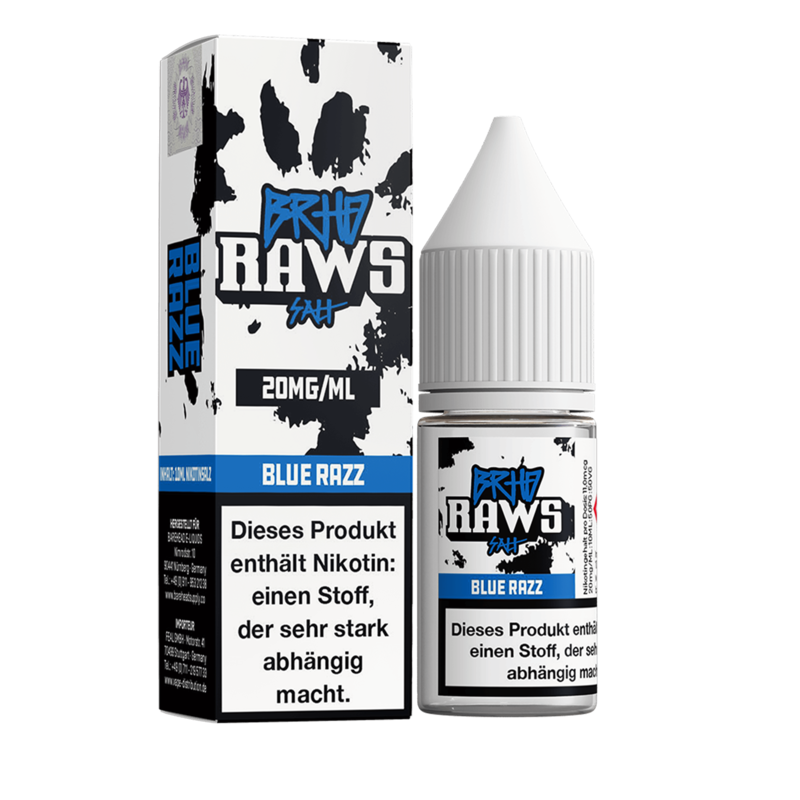 Barehead - RAWS - Blue Razz - 10 ml Hybrid-Nikotinsalz Liquid 