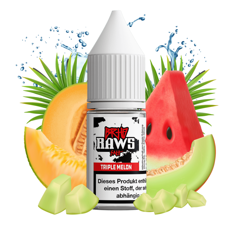 Barehead - RAWS - Triple Melon - 10 ml Hybrid-Nikotinsalz Liquid