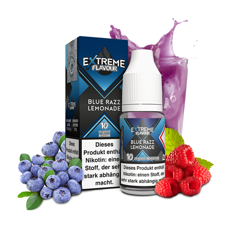 Extreme Flavour - Blue Razz Lemonade - 10 ml Hybrid-Nikotinsalz Liquid