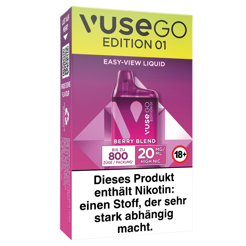 Vuse GO Box 800- Edition 01 - Berry Blend - Einweg E-Zigarette 