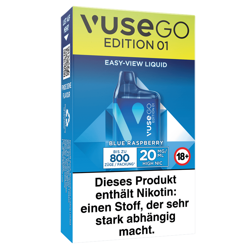 Vuse GO Box - Edition 01 - Blue Raspberry - Einweg E-Zigarette 