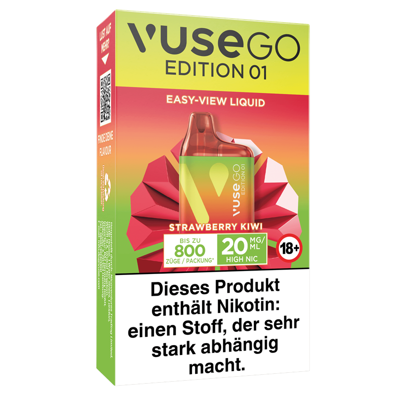 Vuse GO Box - Edition 01 - Strawberry Kiwi - Einweg E-Zigarette 
