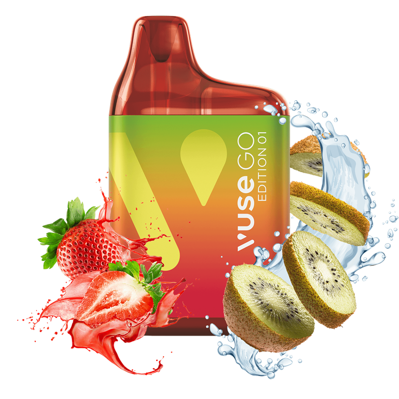 Vuse GO Box 800 - Edition 01 - Strawberry Kiwi - Einweg E-Zigarette