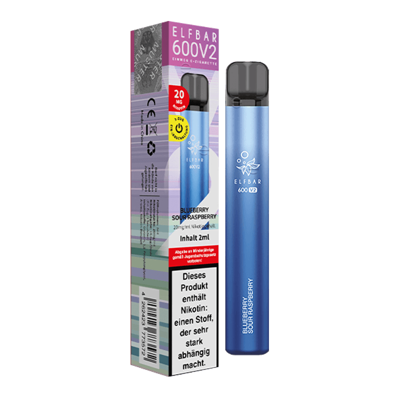 ELF Bar 600 CP V2 - Blueberry Sour Raspberry - Einweg E-Zigarette 