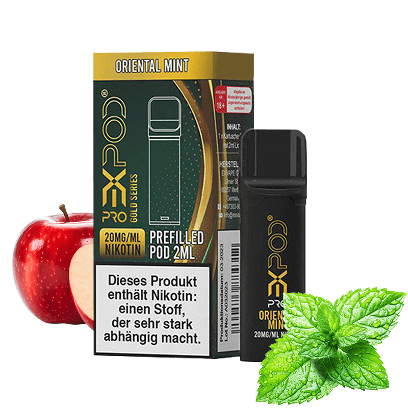 eXvape EXPOD Pro - Gold Series - Oriental Mint Pod - 1er Pack