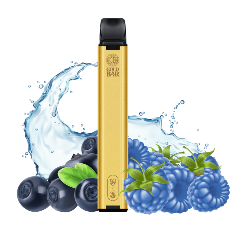 Vape Gold - Gold BAR 600 - Blue Raspberry - Einweg E-Zigarette