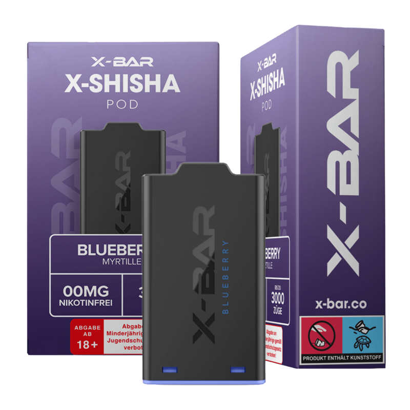 X-Bar X-Shisha - Blueberry Pod - 1er Pack 