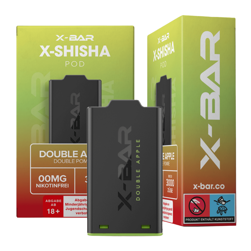 X-Bar X-Shisha - Double Apple Pod - 1er Pack 