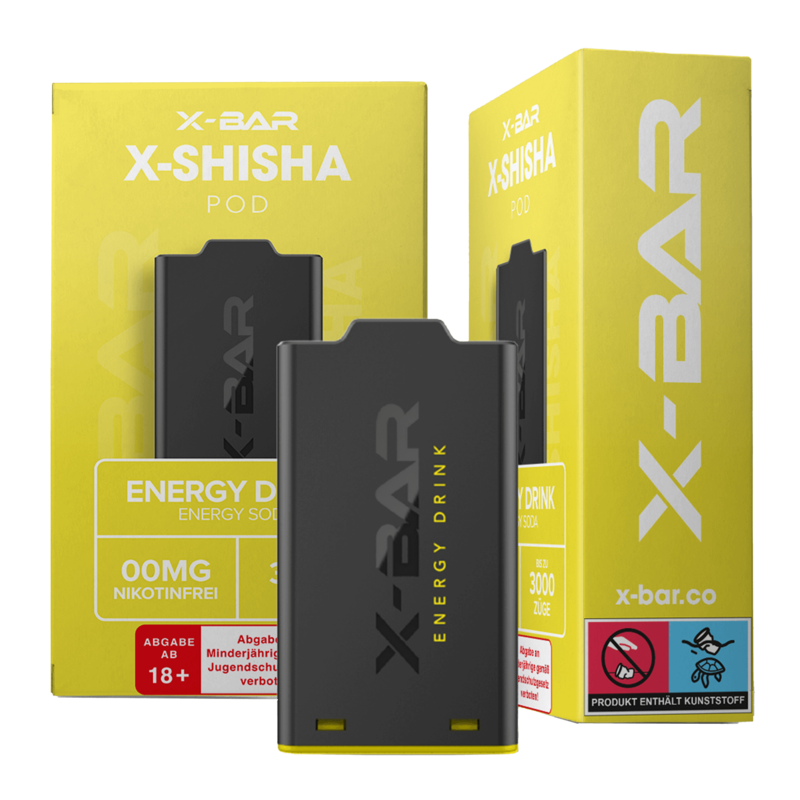 X-Bar X-Shisha - Energy Drink Pod - 1er Pack 