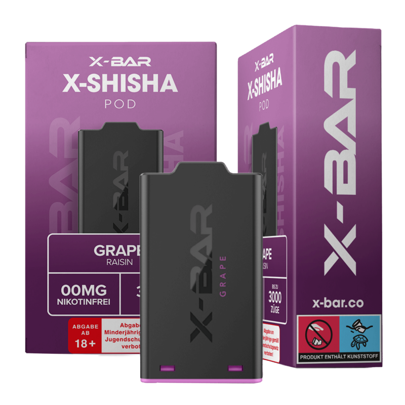 X-Bar X-Shisha - Grape Pod - 1er Pack 