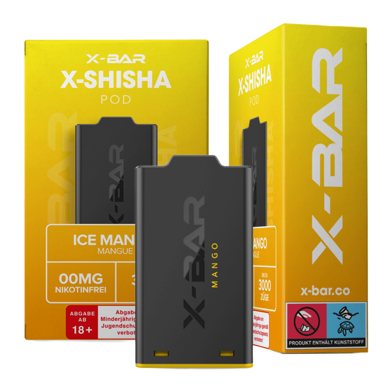 X-Bar X-Shisha - Ice Mango Pod - 1er Pack 