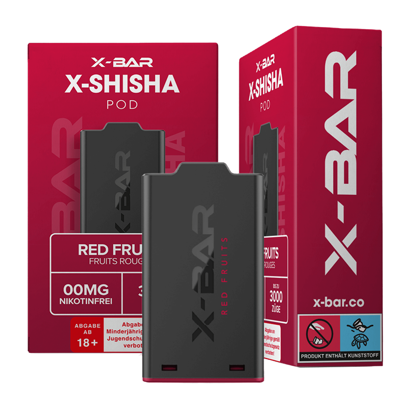 X-Bar X-Shisha - Red Fruits Pod - 1er Pack 