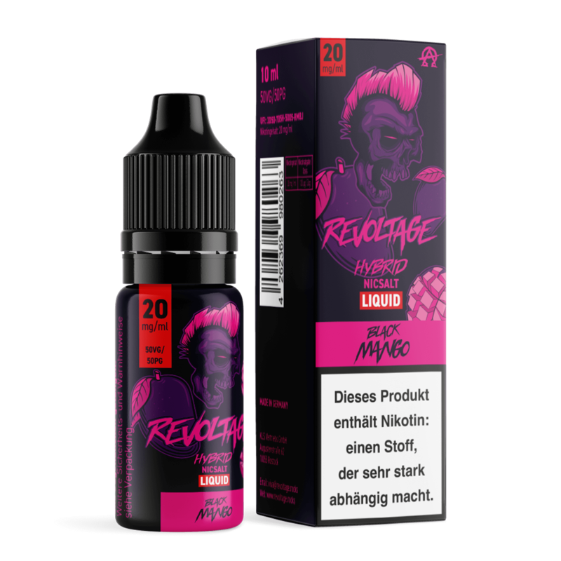 Revoltage - Black Mango - 10 ml Hybrid-Nikotinsalz Liquid 