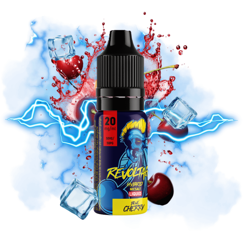 Revoltage - Blue Cherry - 10 ml Hybrid-Nikotinsalz Liquid