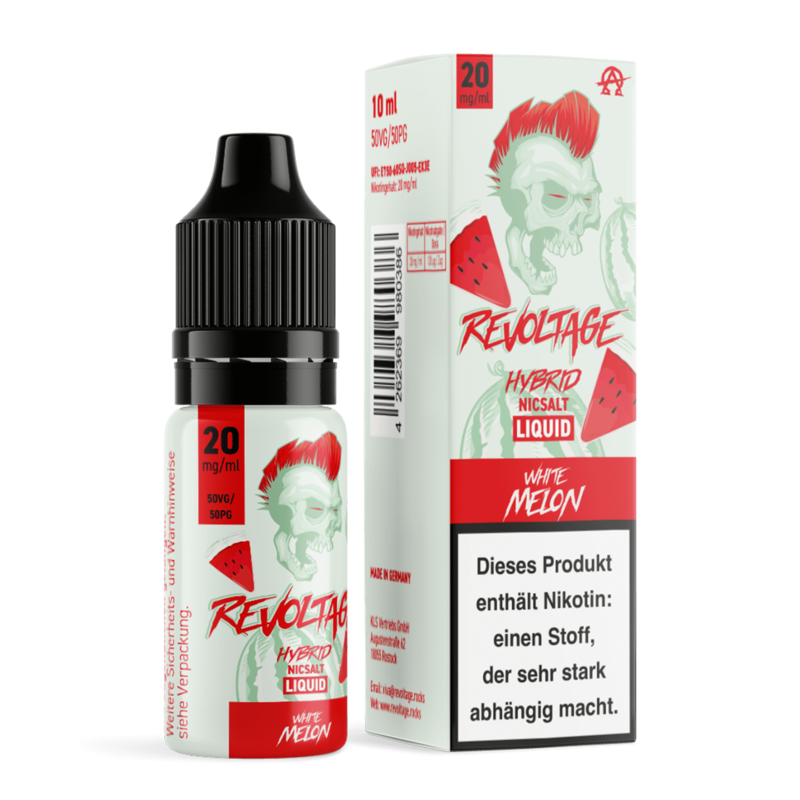 Revoltage - White Melon - 10 ml Hybrid-Nikotinsalz Liquid 