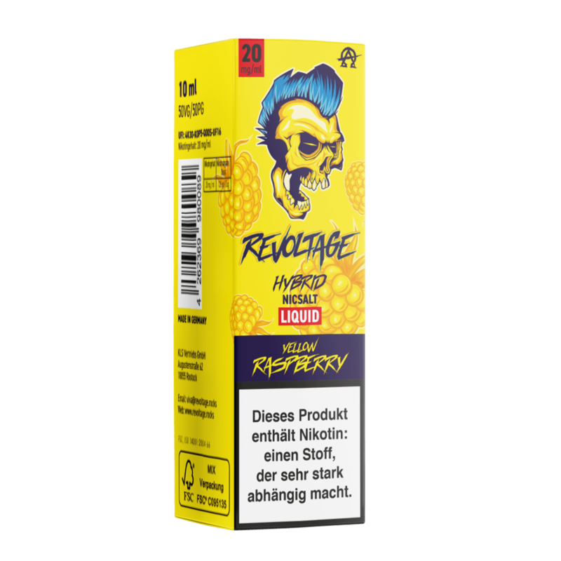 Revoltage - Yellow Raspberry - 10 ml Hybrid-Nikotinsalz Liquid 