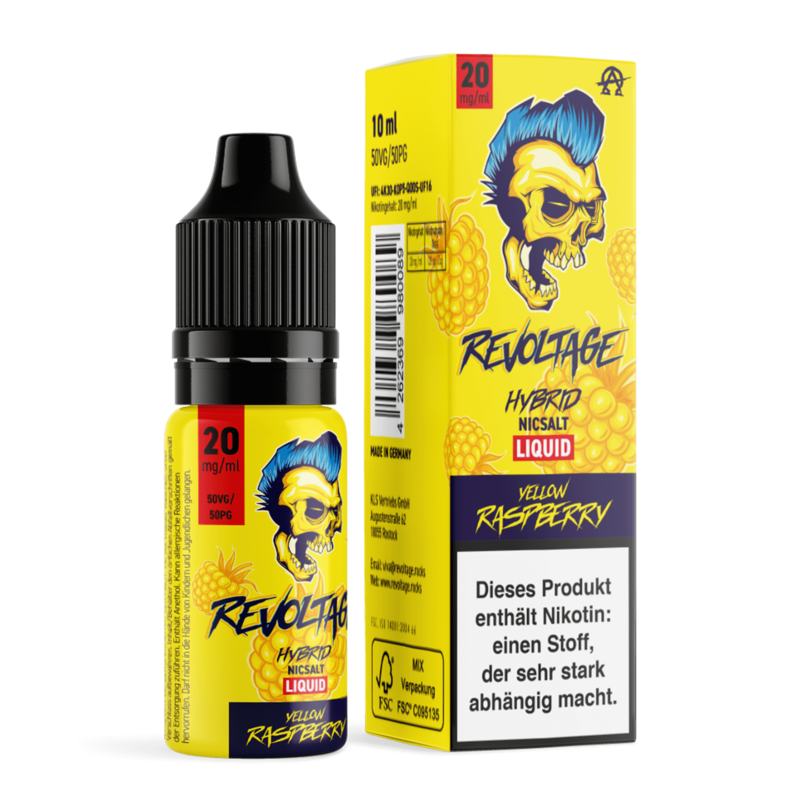 Revoltage - Yellow Raspberry - 10 ml Hybrid-Nikotinsalz Liquid 