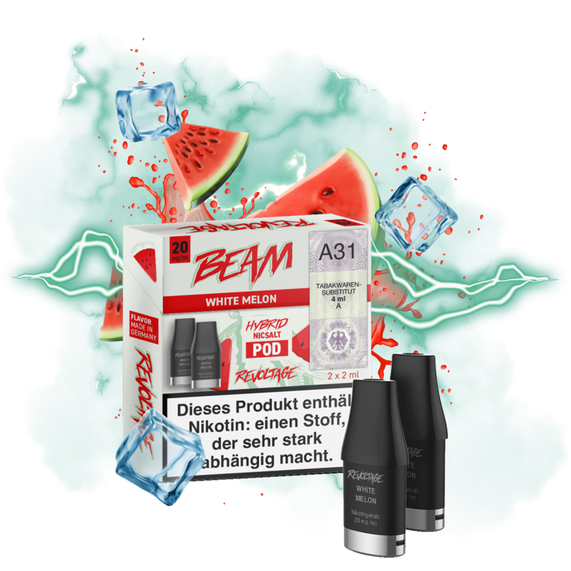 Revoltage Beam Dual - White Melon Pod - 2er Pack