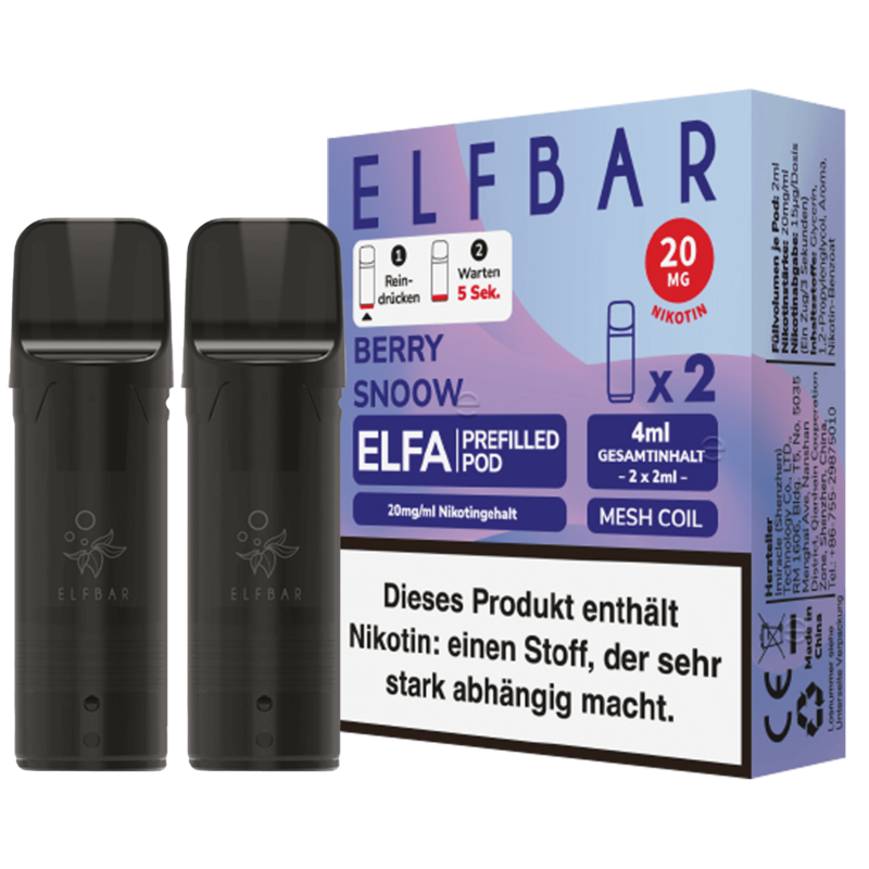 ELF Bar ELFA - Berry Snoow Pod - 2er Pack