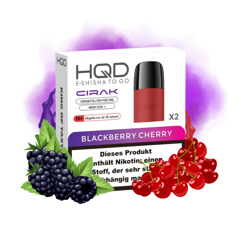 HQD Cirak - Blackberry Cherry Pod - 2er Pack