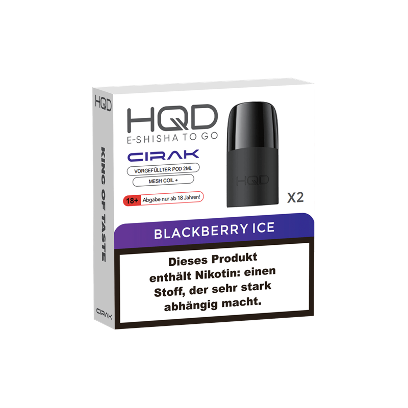 HQD Cirak - Blackberry Ice Pod - 2er Pack 