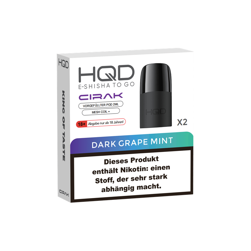 HQD Cirak - Dark Grape Mint Pod - 2er Pack 